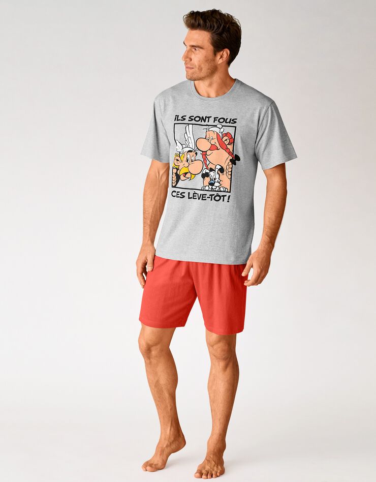 Pyjashort Astérix® (gris / rouge) Pyjashort Astérix® (gris / rouge)