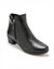 Boots zippées semelle et largeur confort (noir)