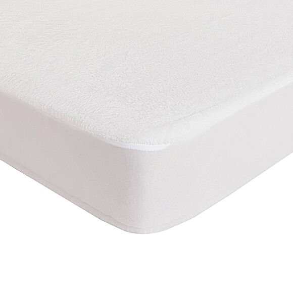 Protège matelas microfibre imperméable forme housse (blanc)