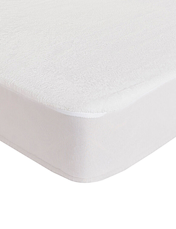 Protège matelas microfibre imperméable forme housse (blanc)