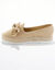 Mocassins espadrilles noeud à semelle corde crantée  (beige)