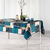 Nappe imprimé patchwork (bleu / gris)