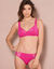 Culotte midi coton dentelle unie Coria - lot de 2 (rose fuchsia)