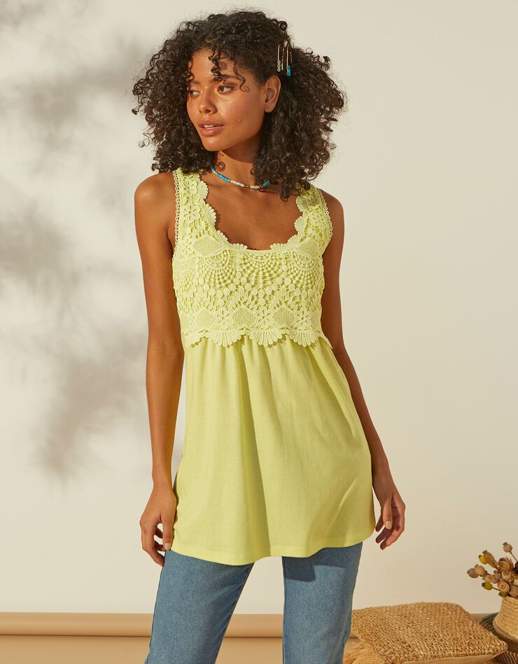 Débardeur macramé (anis) Débardeur macramé (anis)