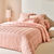 Linge de lit satin rayé (rose blush)