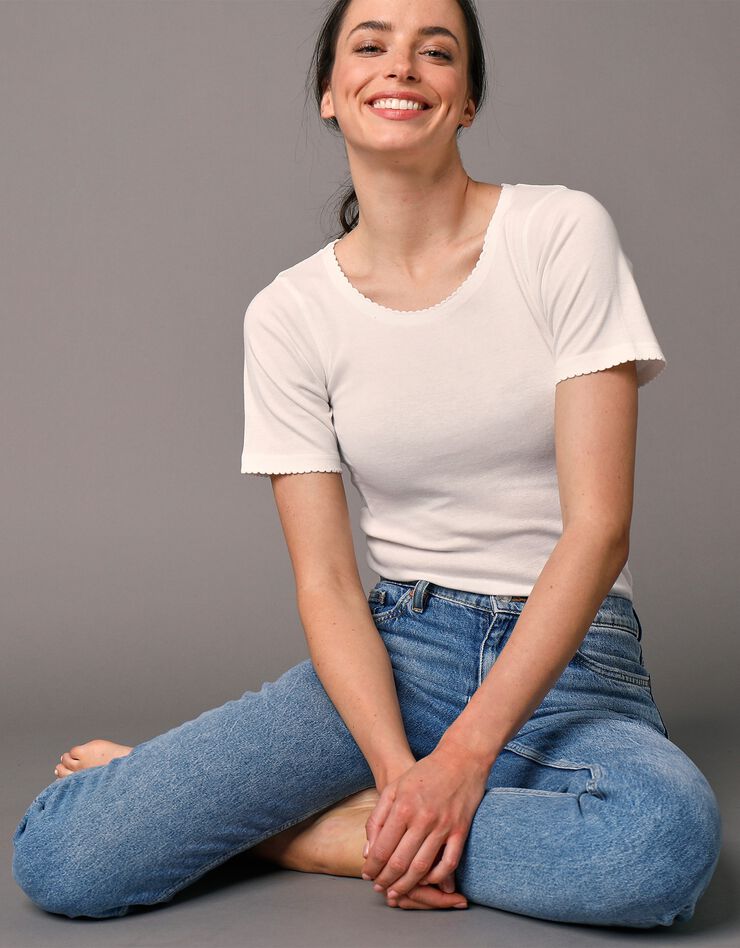 Tee-shirt manches courtes - lot de 2 (blanc) Tee-shirt manches courtes - lot de 2 (blanc)