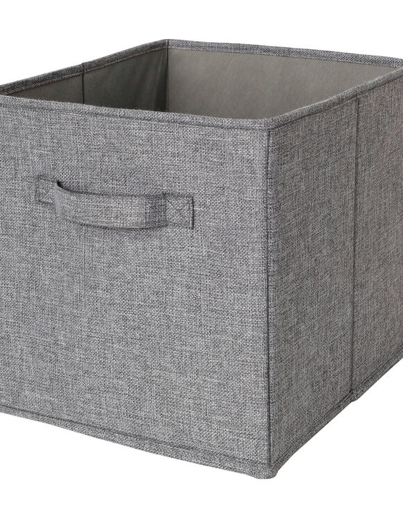 Cube de rangement pliable gris (gris)