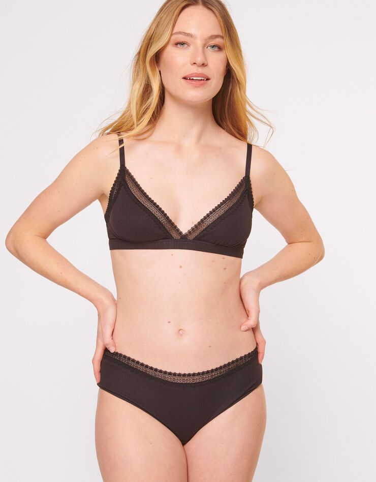 Culotte échancrée Go RIBBED - lot de 2 (noir) Culotte échancrée Go RIBBED - lot de 2 (noir)