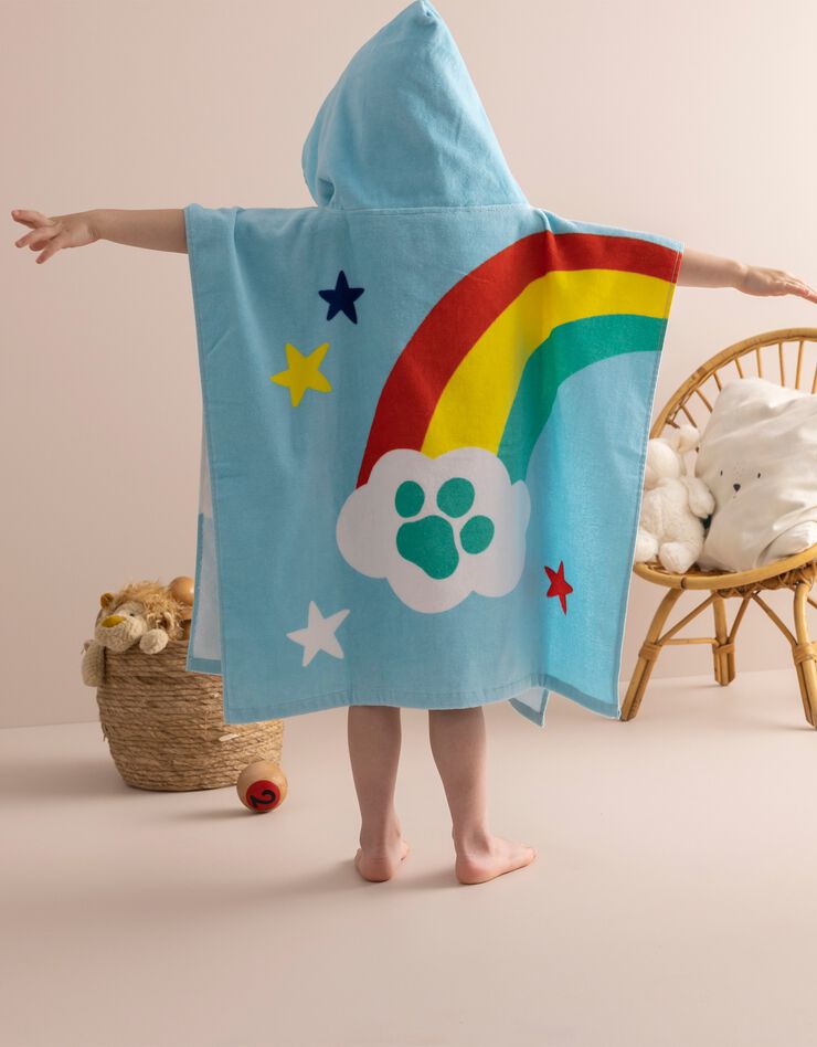 Poncho de bain enfant Pat'Patrouille® à capuche (bleu)
