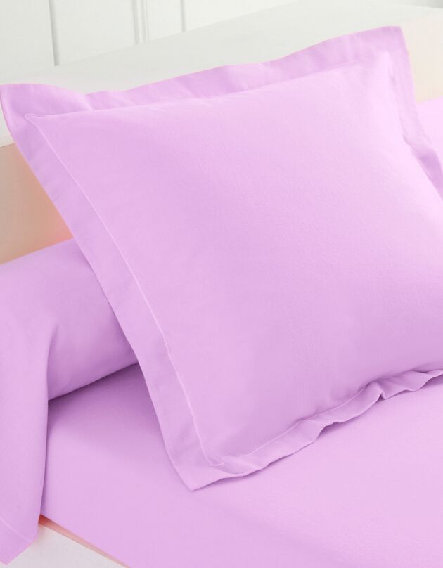 Linge de lit uni flanelle  (lavande)