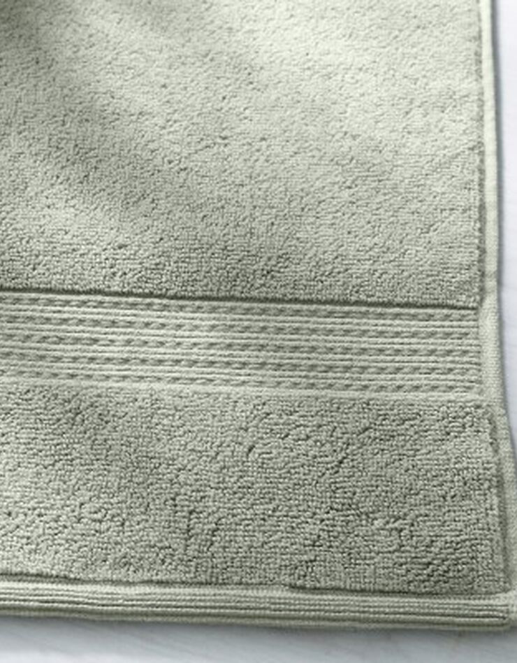 Tapis de bain uni coton issu de l'agriculture biologique (vert tilleul) Tapis de bain uni coton issu de l'agriculture biologique (vert tilleul)