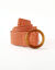 Ceinture raphia élastiquée écru/orange (écru / orange)