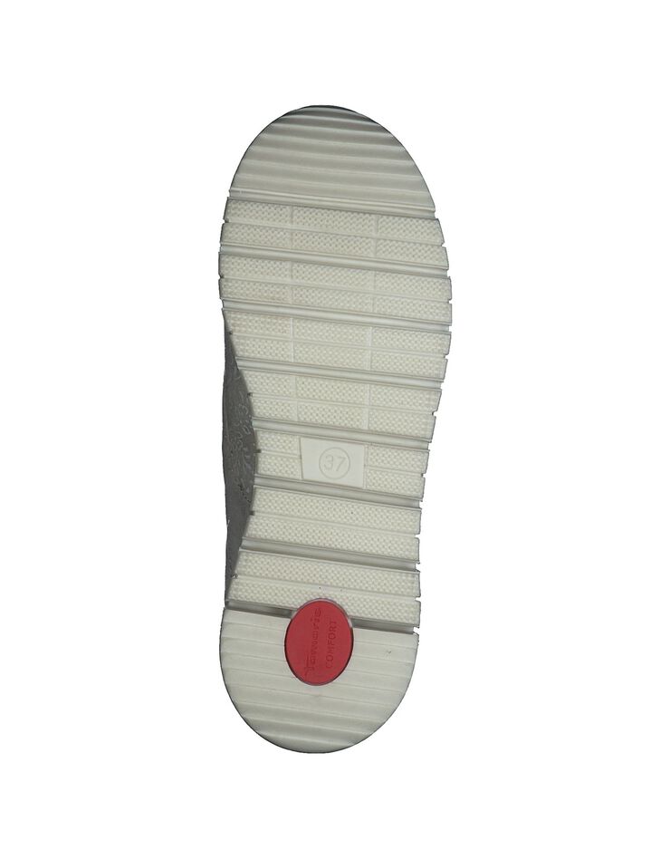 Baskets zippées en cuir - largeur confort (doré)