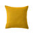 Housse coussin unie coton tissage artisanal - lot de 2 (curry)