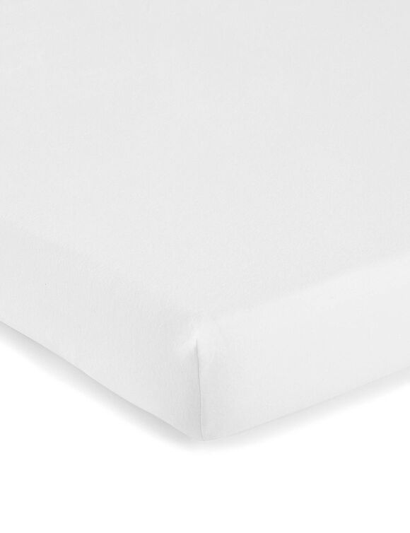 Protège-matelas molleton absorbant 200 g/m² housse 25 cm (blanc)