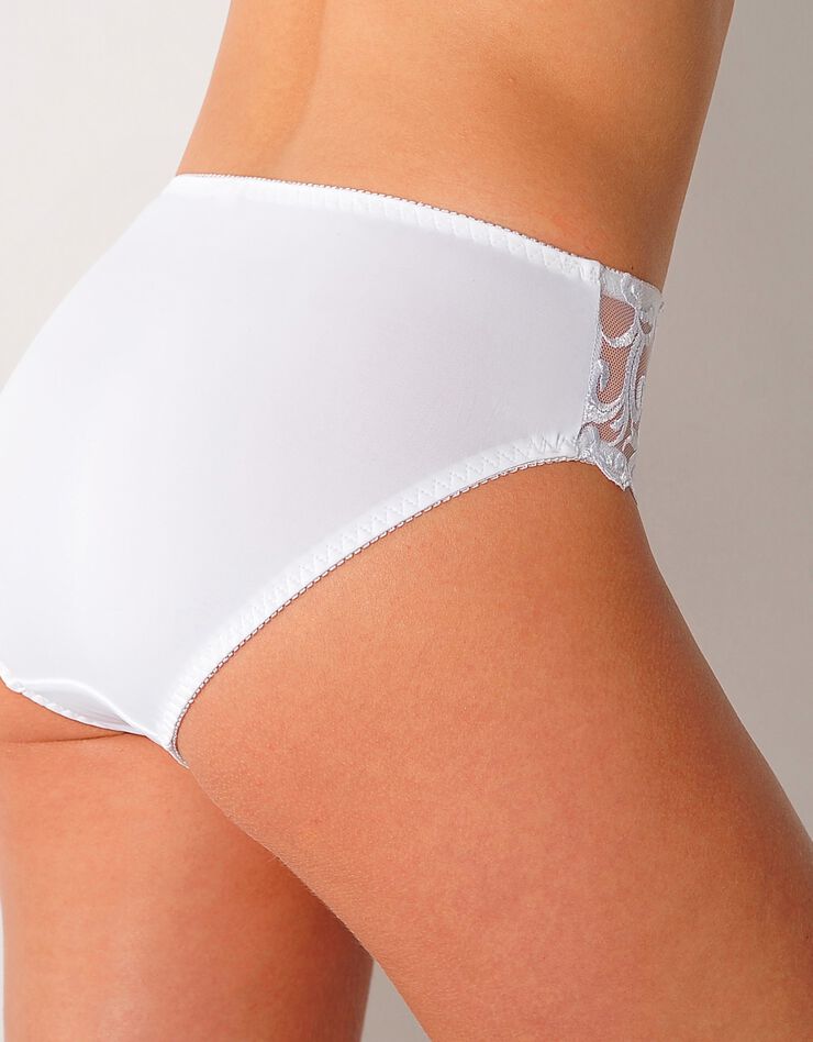 Culotte microfibre et tulle brodé Sienne - lot de 2 (lilas + blanc) Culotte microfibre et tulle brodé Sienne - lot de 2 (lilas + blanc)