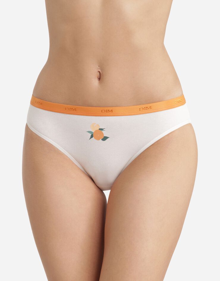 Slip "Les Pockets" coton stretch imprimé "fruits" Lot de 3 +1 GRATUIT(1) (ivoire) Slip "Les Pockets" coton stretch imprimé "fruits" Lot de 3 +1 GRATUIT(1) (ivoire)