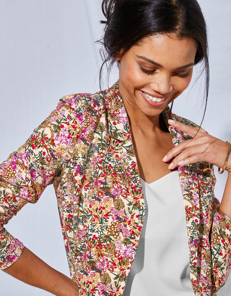 Veste fluide imprimée (havane) Veste fluide imprimée (havane)