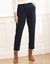 Pantalon 7/8&egrave;me, velours (marine)