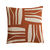 Coussin imprimé géométrique (terracotta / naturel)