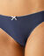 Slip coton stretch imprimé "fleurs' - lot de 4 (bleu / vert)