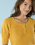 Pull Spécial Petites col rond boutonné (miel)