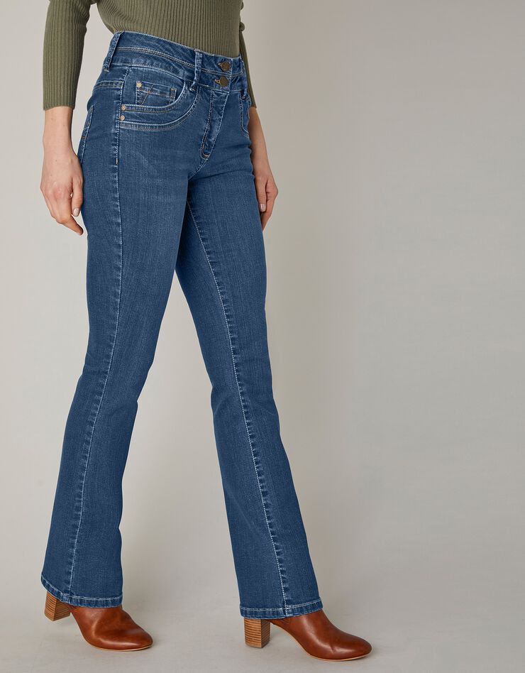 Jean délavé coupe bootcut stretch (stone) Jean délavé coupe bootcut stretch (stone)