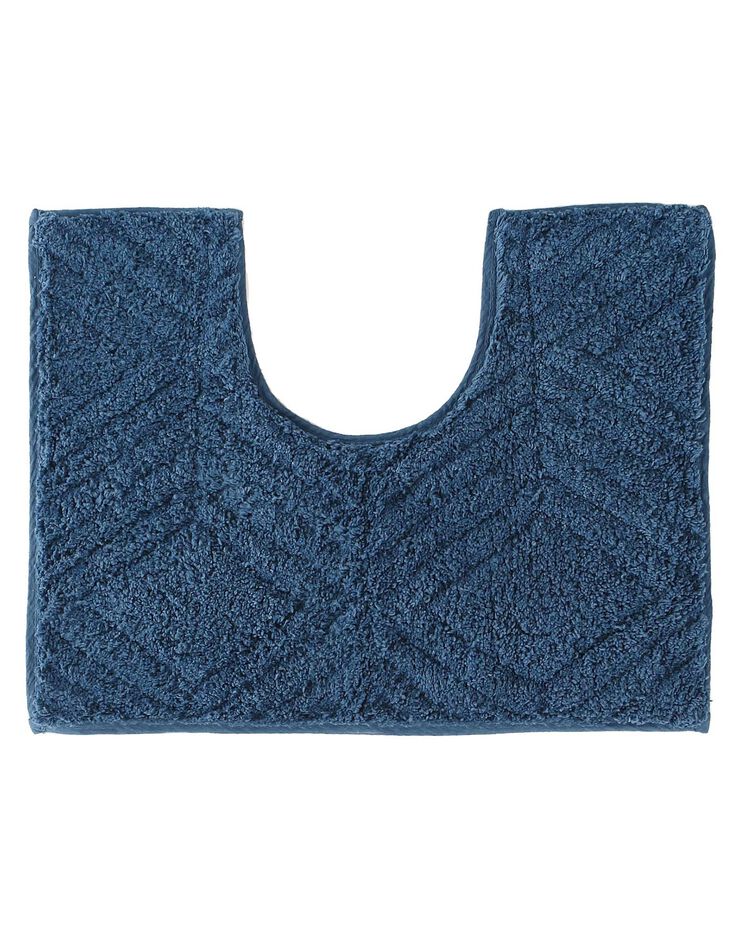 Tapis de bain Géométrique  (bleu paon)