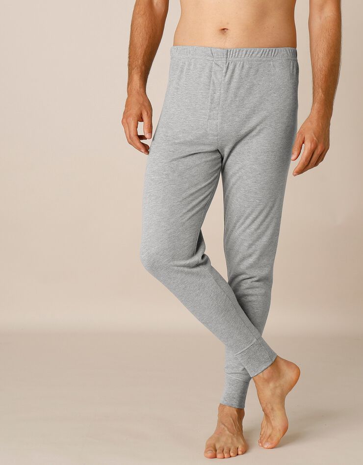 Caleçon long Thermoperle® polyester - lot de 2 (gris chiné) Caleçon long Thermoperle® polyester - lot de 2 (gris chiné)