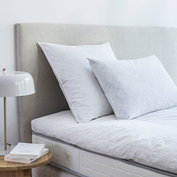 Oreiller plumes en lot de 2 (blanc)
