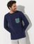 Tee-shirt pyjama manches longues marine (marine)