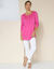 Tunique macramé manches longues (rose indien)
