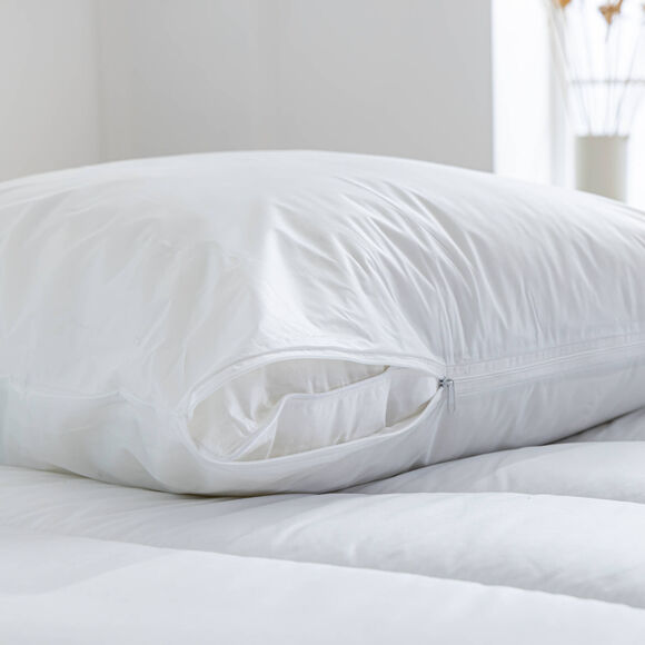Sous-taie protection oreiller PVC imperméable (blanc)