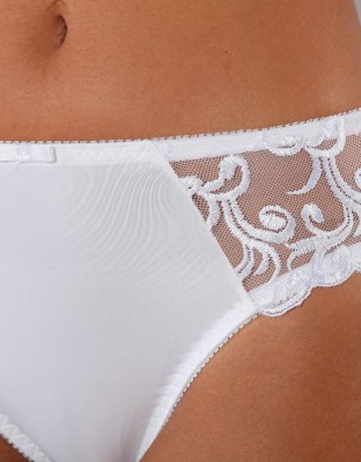 Culotte microfibre et tulle brodé Sienne - lot de 2 (lilas + blanc) Culotte microfibre et tulle brodé Sienne - lot de 2 (lilas + blanc)