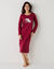 Chemise de nuit longue longues motif «koala» (cerise)