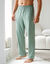 Pantalon pyjama coton uni (vert)