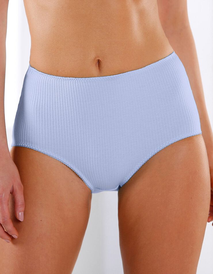 Culotte maxi côtes plates - lot de 6 (doux) Culotte maxi côtes plates - lot de 6 (doux)