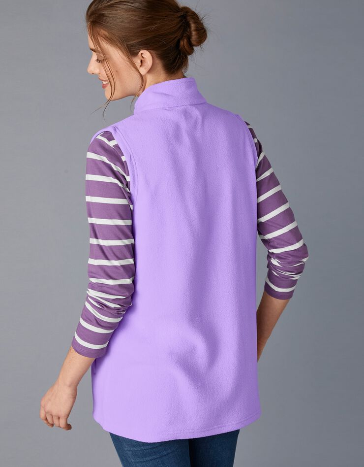 Veste polaire zippée sans manches (parme) Veste polaire zippée sans manches (parme)