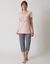 Tee-shirt manches courtes coton uni imprimé placé "Beautiful" (rose) Tee-shirt manches courtes coton uni imprimé placé "Beautiful" (rose)