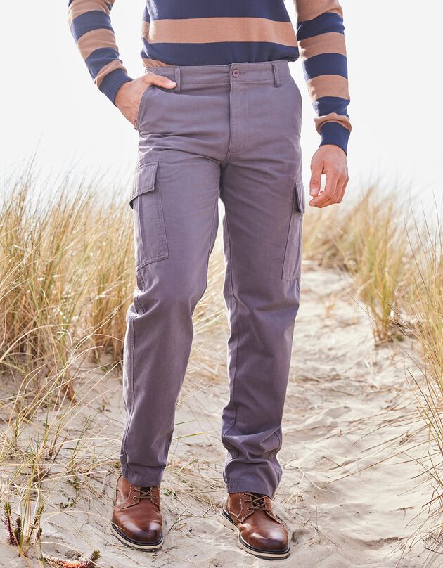 Pantalon battle en toile coton (anthracite)