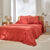   Plaid ou jeté uni coton tissage artisanal (terracotta)