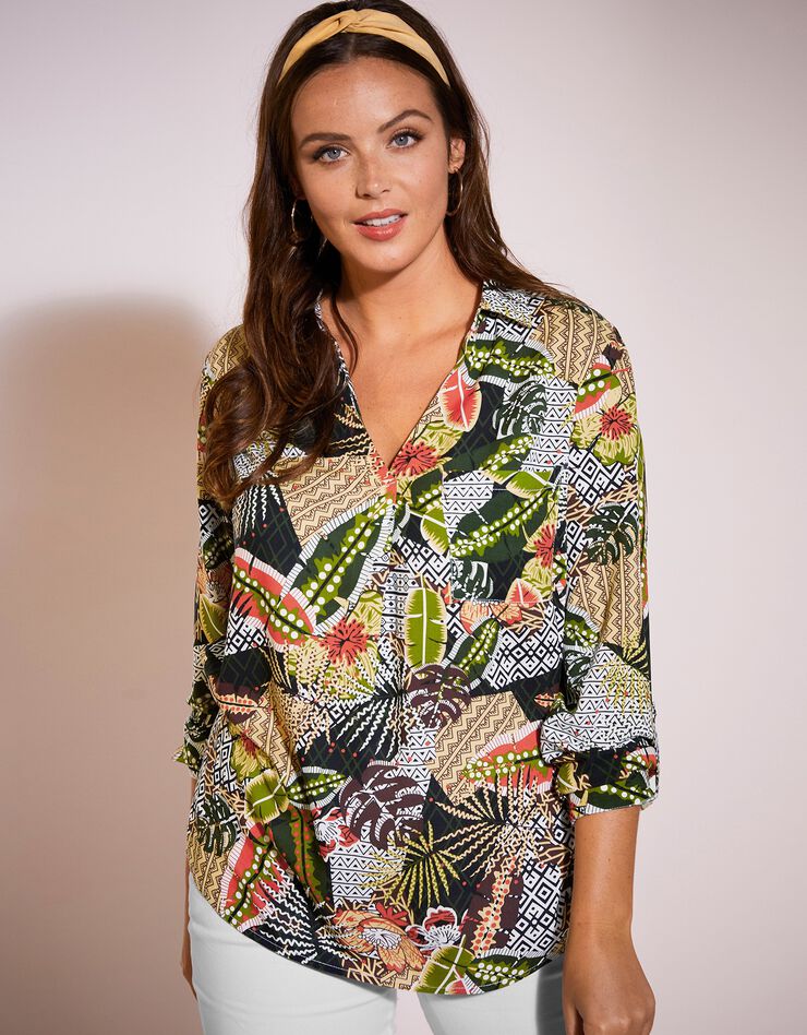 Chemise imprimée (noir / paprika) Chemise imprimée (noir / paprika)