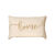 Coussin gaze de coton brodé message (beige)