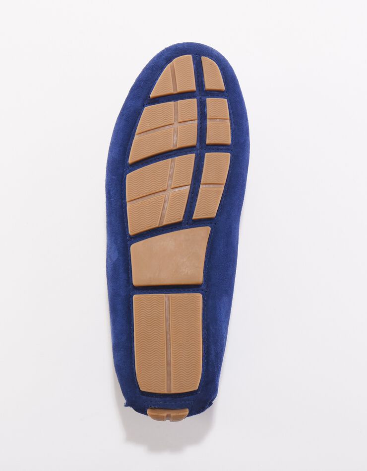 Mocassins en cuir ultra-souple à liens (bleu) Mocassins en cuir ultra-souple à liens (bleu)
