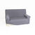 Housse unie fauteuil canapé bi-extensible  (gris)