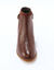 Boots plates en cuir (bordeaux)