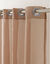 Panneau voile uni finition &oelig;illets (taupe)