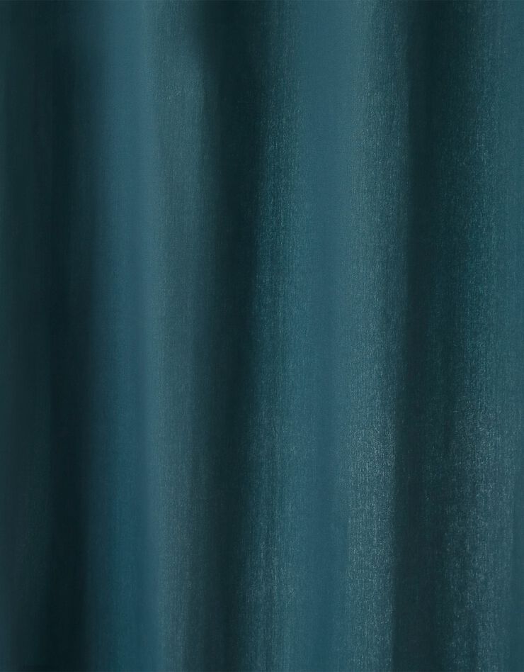 Rideau oeillets bachette tamisant uni (bleu)