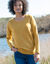 Pull manches longues uni (curry)