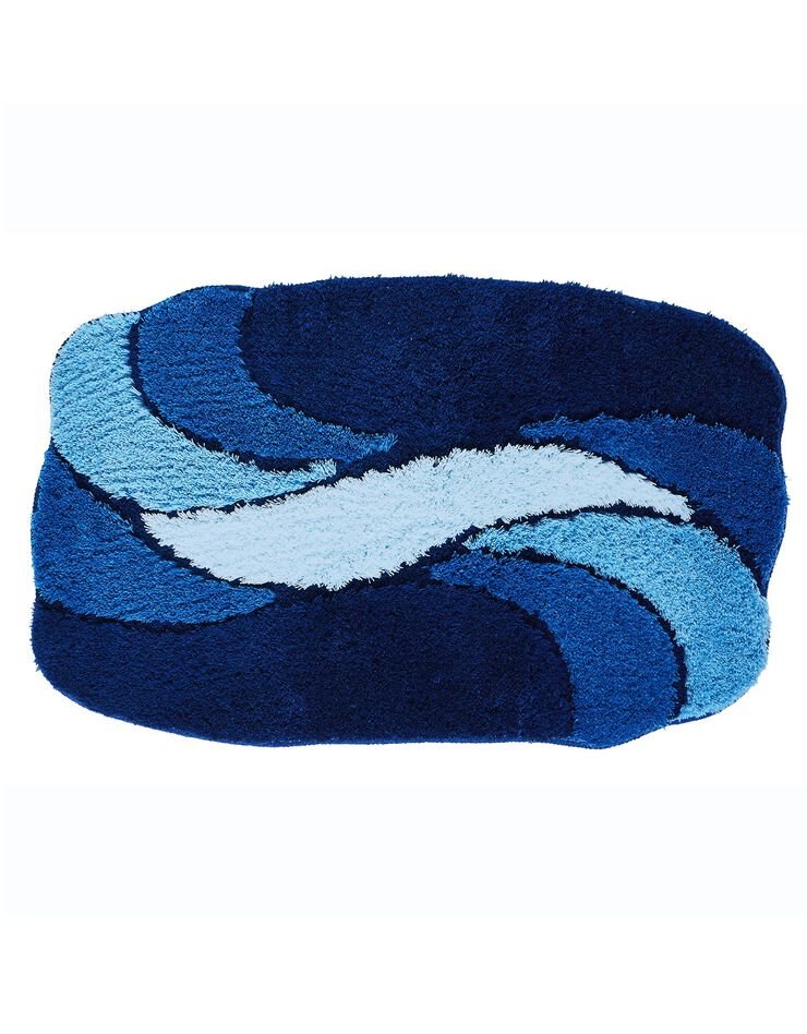 Tapis de bain pétales (bleu)